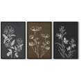 thumbnail image 4 of SHENIFY Vintage Flower Wall Art 16x24in3pcs Black Framed Retro Floral Wall Hanging Decor Rustic Farmhouse Colorful Botanical Prints Artwork for Office Dining Room Kitchen, 4 of 5