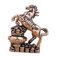 thumbnail image 3 of Figura de caballo en miniatura, escultura animal, arte, artesanía, pequeño adorno de escritorio para Estilo D, 3 of 9