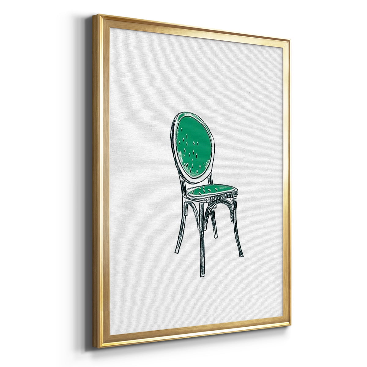Take a Seat VIII Premium Framed Print, in Gold, Black, or Silver - Ready to Hang