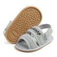 thumbnail image 4 of Penkiiy Baby Girls Boys Sandals Premium Breathable Anti-Slip Rubber Sole Infant Summer Outdoor Shoes Toddler First Walkers Gray for 9-12 Months, 4 of 5