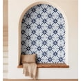 thumbnail image 5 of S4sassy Self Adhesive Wallpaper, Geometric Tile Wallpaper, Blue Removable DIY Vinyl Tile Pattern Wall Covering, Textured Peel and Stick Contact Paper for Entryway wall, Kitchen Backsplash-25"x120", 5 of 8