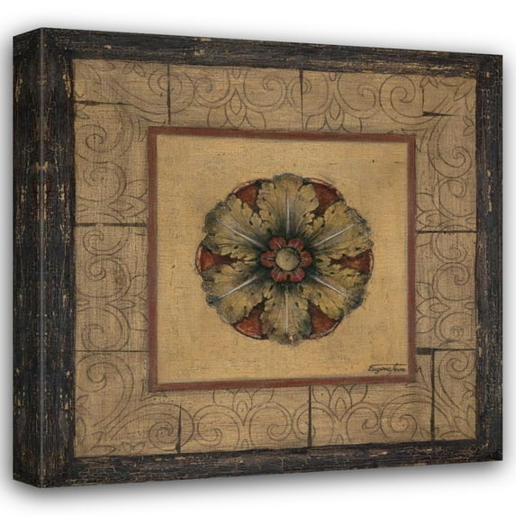 Tava Studios 36x36 Gallery Wrapped Canvas Wall Art Titled - Rosette I