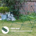 thumbnail image 7 of Bibana 26-Piece 48" Adjustable Garden Plant Support Stakes Kit, Plastic Coated Steel Climbing Frame for Tomatoes, Cucumbers, Beans & Vines, Reusable Vegetable Cage with Connectors & Ties (Green), 7 of 7