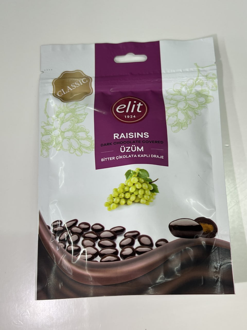 Elit Dark Chocolate Covered Raisins Dragee - 1 Pack - Walmart.com