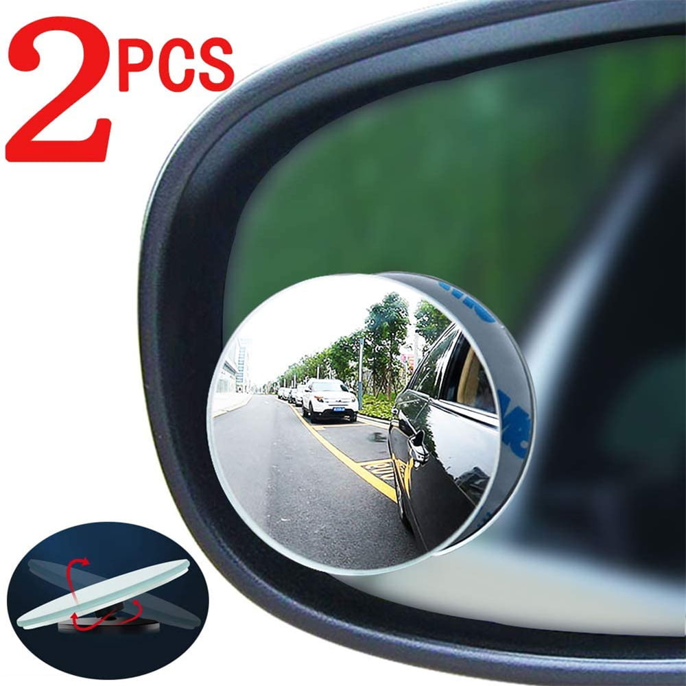 2Pcs Universal Car Auto 360° Wide Angle Convex Rear Side Blind Spot Mirror g-ac