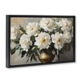 thumbnail image 2 of Stupell Industries French Country Golden Vase with Peonies Black Floating Frame Canvas Art, 25 x 17, by Petals Prints Design, 2 of 8