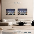 thumbnail image 4 of Elephant Stock New York City Night Lights Wall Art - Horizontal Canvas Wall Art - Living Room Wall Decor - City Canvas - Blue And Gray Decor - 48" x 32", 4 of 8
