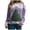 Purple, variant on Futezty Christmas Sweatshirt for Women 2024 Funny Plus Size Print Sweatshirts Crewneck Long Sleeve Xmas Holiday Tops