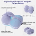 thumbnail image 5 of Memory Foam Knee Pillow for Side Sleepers Spine Alignment Pillow for Back Hip Pain Sciatica Relief, Pregnancy & Surgery Recovery, 5 of 6