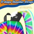 thumbnail image 5 of Red and Yellow Tie Dye Pattern 17" Waterproof Oxford School Backpacks for Teens, S-Shape Padded Straps, for School, Travel, Hiking, Camping, 5 of 5
