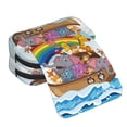 thumbnail image 4 of Sikiie Rainbow Animals on Noah's Ark Print Flip Double-layer Pencil Case, All-purpose Stationery Bag for Study and Office, Zipper Design, Unisex, 4 of 7