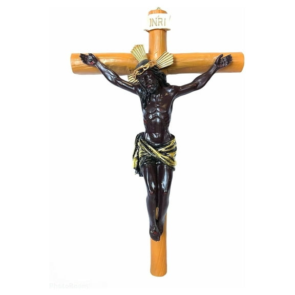12" Cristo del Esquipulas Negro Crucifijo Black Crucifix Jesus Religious Catholic Gift