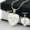 thumbnail image 4 of Couple King Queen Engraved Heart Necklace Stainless Steel or 18k Yellow Gold Finish 18-22" Chain, 4 of 15