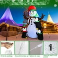 thumbnail image 5 of TeqHome 5.9ft Christmas Inflatables Outdoor Decorations Christmas Snowman Decorations for Garden Yard Lawn Xmas Decor, 5 of 7
