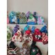 thumbnail image 3 of Women Hand-woven Stylish Stripe Bag, Handmade Crochet Casual Shopping Bag, Fashion Contrast Color Knitted Shoulder Bag, Crochet Stripe Totes, 3 of 3