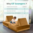 thumbnail image 3 of Critter Sitters Kids Lil Lounger | Play Couch | Modular Sofa | Fort Building, Open Ended Play | Sturdy Foam | Washable Covers | Durable | Flexible Seating for Playroom, Kids Room, 3 of 17