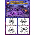 thumbnail image 6 of Halloween Spider Decoration Fake Giant Spider Light up Realistic Black Hairy Spider for Spooky Halloween Party Supplies Outdoor Indoor Yard, 6 of 10