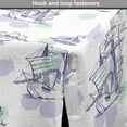 thumbnail image 4 of Sailing Dog Crate Cover, Rhythmic Sailboat Vessels Watercolor Drops Waves Sketch, Easy to Use Pet Kennel Cover Small Dogs Puppies Kittens, 7 Sizes, Purple Green, by Ambesonne, 4 of 6