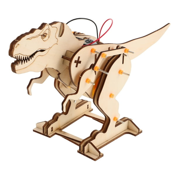 Kits de construcción de madera con tallos de dinosaurio, kit de carpintería, rompecabezas 3D de madera, kit de ciencia, manualidades para niños