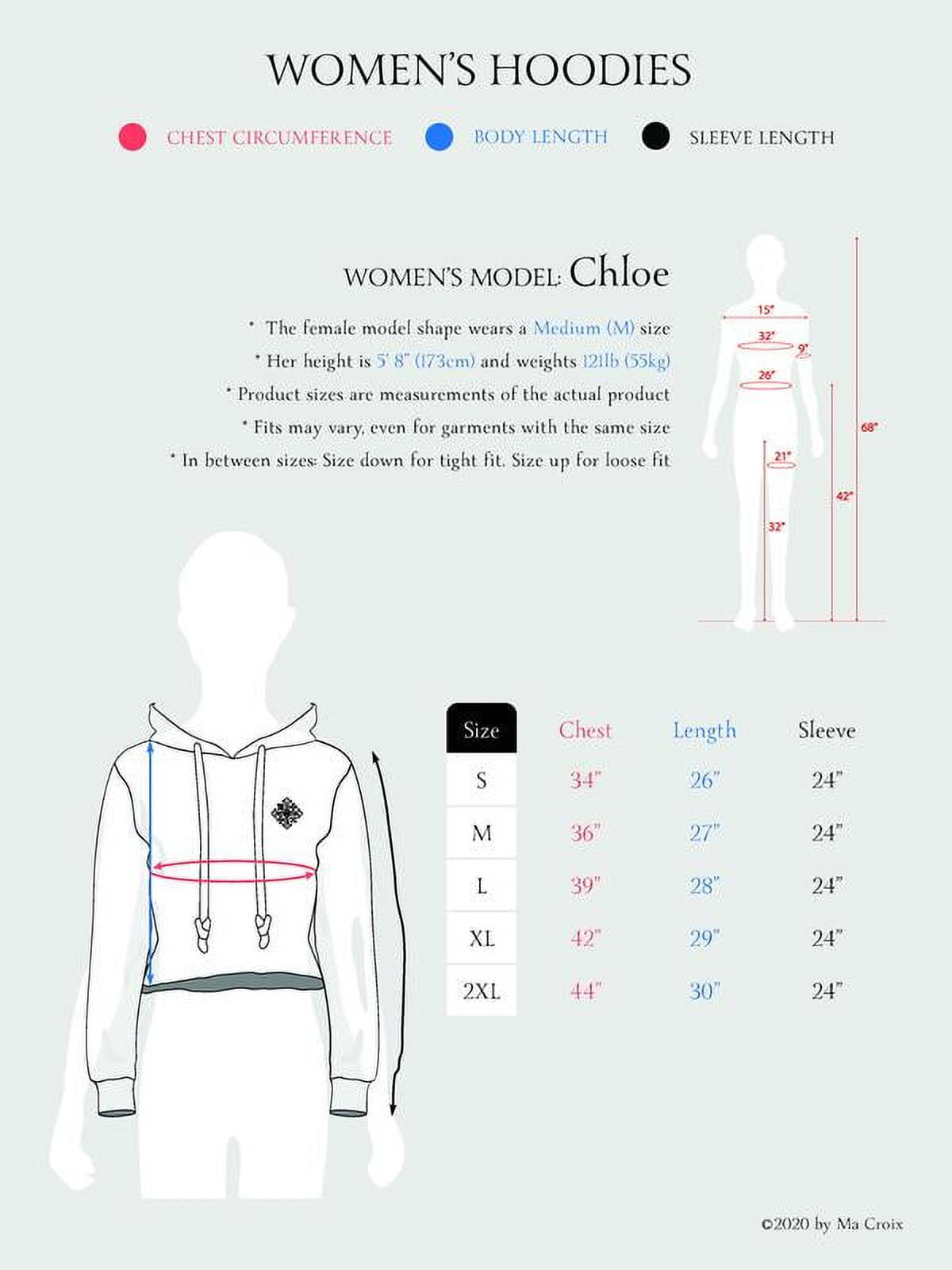 Ma Croix Womens Premium French Terry Pullover Hoodie Cotton Blended Hooded Sweatshirts