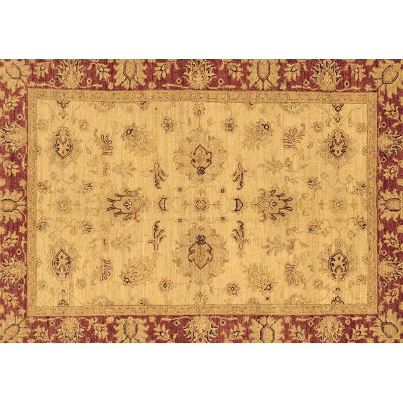 Ahgly Company Indoor Rectangle Oriental Brown Traditional Area Rugs, 2' x 5'