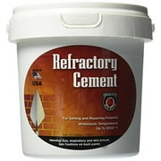 1 pc MeecoS Red Devil 1/2 Gal. Buff Refractory Furnace Cement