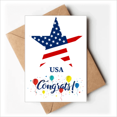 thumbnail image 1 of America Star Flag the USA Pattern Wedding Cards Congratulations Greeting Envelopes, 1 of 3