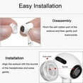 thumbnail image 2 of Replacement Ear Tips for Airpods Pro with Noise Reduction Hole, Silicone Ear Tips for Airpods Pro and Fit in The Charging Case, 2 of 7