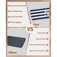 thumbnail image 3 of Stair Treads for Wooden Steps, Navy Blue Striped Peel and Stick Stair Treads with Reusable Adhesive, Blue Anchor Nautical Farmhouse Non Slip Indoor Stairs Runner Rugs Mats for Elders Dogs 8"x30" 4PCS, 3 of 7