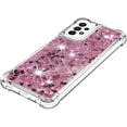 thumbnail image 6 of Compatible with Samsung Galaxy A23 5G Case Glitter Liquid Cute Clear Phone Case Floating Quicksand Shockproof Protective Bumper Silicone Soft TPU Case for Samsung Galaxy A23 5G Love Rose YB, 6 of 13