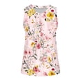 thumbnail image 7 of ClodeEU Women's Summer Printed V Neck Sleeveless Tank Top ,Trendy Cozy Loose Blouse Multicolor 05,Womens Plus M, 7 of 7