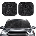 thumbnail image 2 of Balery 2 Piece Abstract Black And White Waves Car Windshield Sun Shade|Foldable Front Windshield Shade for Car Front Window for Most Sedans SUV Truck-Large, 2 of 7