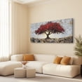 thumbnail image 4 of Canvas Wall Art for Living Room - Large Red Tree of Life Canvas Prints, Modern Abstract Nature Painting Wall Decor for Bedroom Bathroom and Office, 4 of 7
