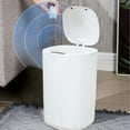 thumbnail image 2 of Darzheoy Bathroom Automatic Trash Can 3.2 Gallon Touchless Motion Sensor Garbage Can with Lid Smart Electric Waterproof Garbage Bin for Bedroom Office Kitchen, 2 of 8