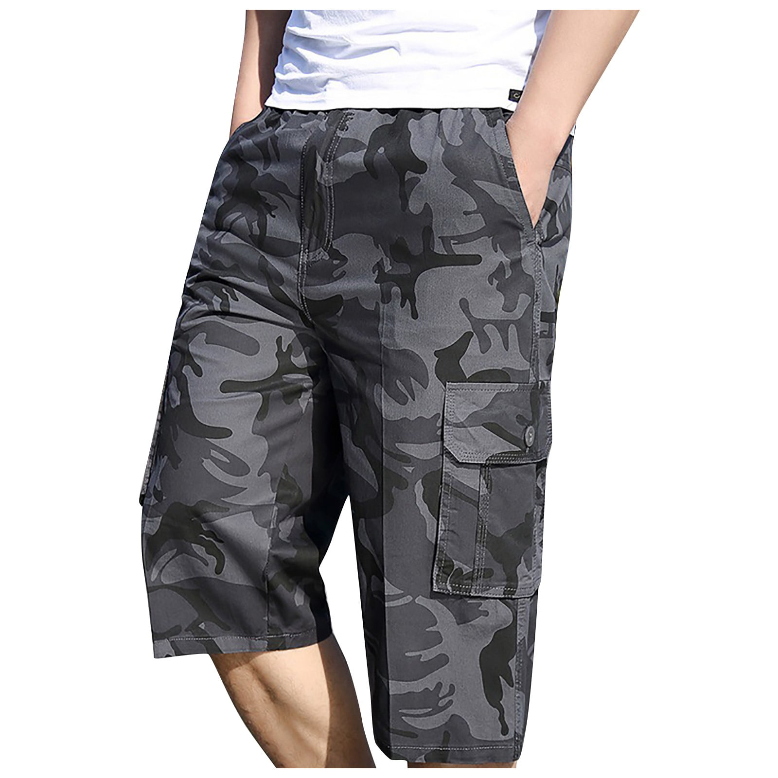 JWZUY Men's Cargo Shorts Relaxed Fit Camo Short Outdoor Multi