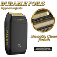thumbnail image 2 of Supreme Trimmer Replacement Foil & Cutter for Crunch STF602  | Hypo-Allergenic Foil for Professional Barbers | SB63 Black W/Gold Foil, 2 of 8