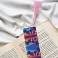 thumbnail image 6 of Kdxio Beach with Palm Trees Print Metal Tassel Bookmarks,Perfect Gift for Art Lovers and Bookworms Metal Bookmarks for Women, 6 of 8