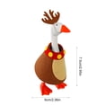thumbnail image 3 of Fmbmuo 7 Inch Magnetic Porch Goose Statue with Outfit Set Key Holder Christmas Figurine Decor 7 Styles Great Gift for Goose Lovers,Brown, 3 of 5