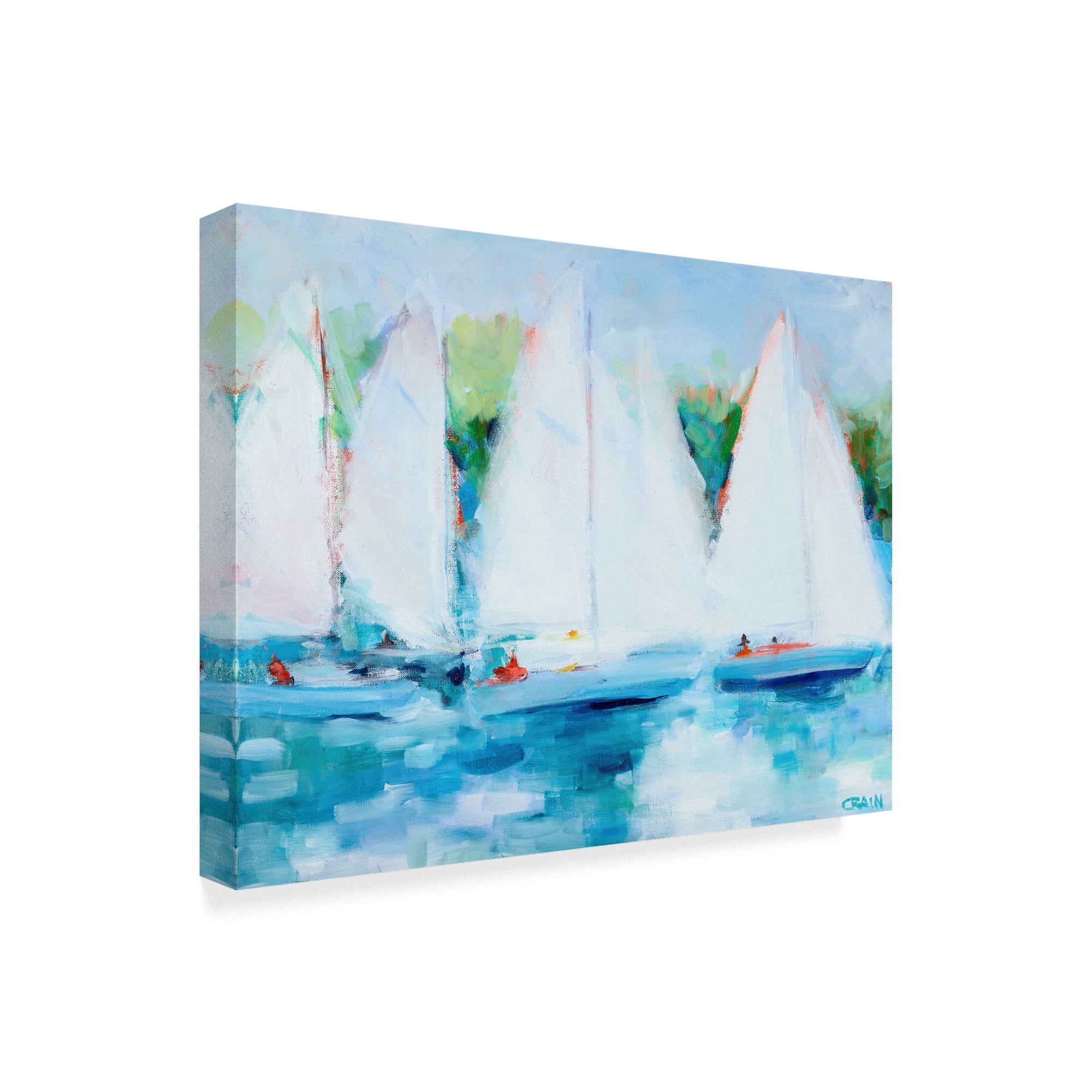 Trademark Fine Art 'Youth Regatta' Canvas Art by Curt Crain