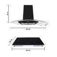 thumbnail image 3 of Combo SUPRA ISELA campana para isla CI-90-BLACK y Parrilla 5Q-IN, 3 of 4