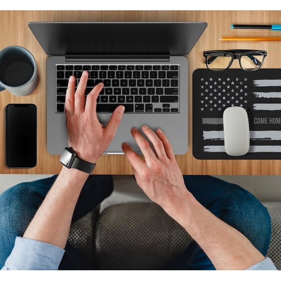 Correctional Officer Mouse Pad Gifts with Thin Grey Line Corrections Flag For Men and Women Correctional Officer Accessories