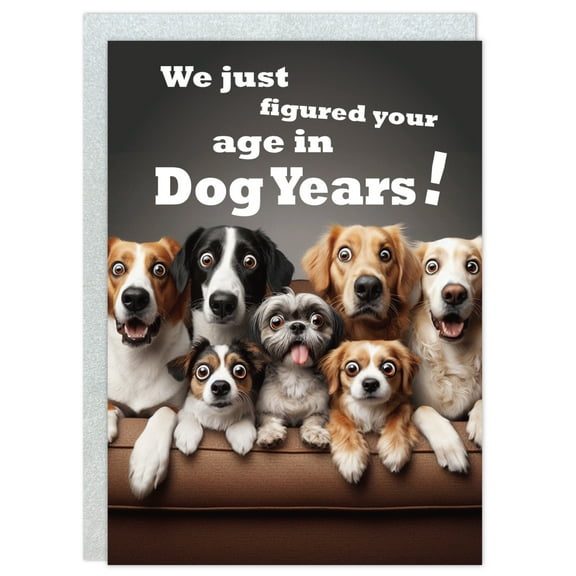 Gooji 5x7 Dogs Birthday Card 1pc (Age)