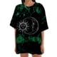 thumbnail image 1 of Tops Retro Para Hombres Y Mujeres Vintage Drop Manga Corta Patrón Estampado Casual Manga Corta Gradiente Tie-Dye Estampado Blusa Odeerbi ODB180206, 1 of 9