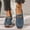 Blue, variant on Slip on Shoes Women Chain Decor Slip on Shoes Moc Toe Loafer Shoes Office Work Travel Walking Nursing Daily Casual Comfortable Footwear Blue 37