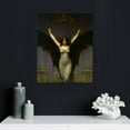 thumbnail image 4 of JRXY Gothic Bat Woman Wall Decor Canvas Framed Halloween Bats Poster Witchy Bathroom Decor 16x20in 16x20 in, 4 of 4