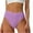 Purple, variant on Diufon Women's Seamless Hipster Underwear Full Coverage High Waisted Panties Ladies Soft Breathable Briefs