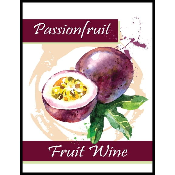 Passionfruit Fruit Wine Labels
