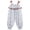 a5-White, variant on kpoplk Baby Girl Summer Clothes Ruffled Sleeveless Jumpsuit Tank Smocked Bubble Romper Floral Print Tie-Up Straps Jumpsuit Size 3-4 Years,Brown