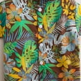 thumbnail image 5 of DAKIMOE Toddler Boy Clothes Boys Hawaiian Short Sleeve Button down Shirt Shorts Suit Leaf Floral Flower Summer Baby Boy Outfit, Green, 4-5Y, 5 of 8