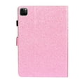 thumbnail image 3 of Dteck Bling Case For Apple iPad Pro 11 inch 2020 Model, Glitter PU Leather Folding Stand Folio Smart Shell Folio Case For iPad A2228/A2068/A2230/A2231, Pink, 3 of 8